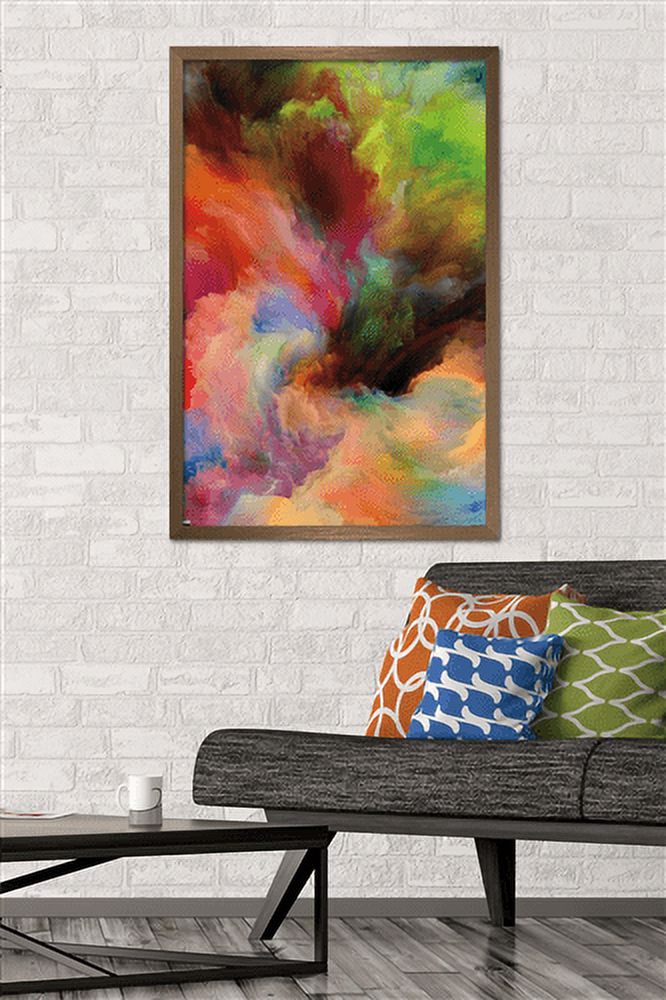 Paint Motion Imagination Wall Poster, 22.375" x 34" Framed