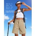 thumbnail image 6 of Pinspark Women's Hiking Cargo Shorts Quick Dry Work Summer Shorts for Women Golf Travel Athletic with Zipper Pockets, 6 of 6