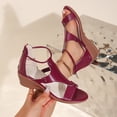 thumbnail image 5 of Ticikt Fashion Platform Sandals Strappy Open Toe Summer Casual Walking Shoes, 5 of 7