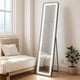 thumbnail image 1 of Espejo de Piso Cuerpo Completo con Luz Led de 3 Tonos Soporte y Marco Diseño Minimalista - Espejo de Pie y Pared para Dormitorio Recamara Sala Baño e Interiores 143 cm, 1 of 6