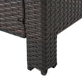 thumbnail image 5 of Andrew Outdoor 5 Piece Wicker Water Resistant Cushion Chat Set with Fire Pit, 5 of 9