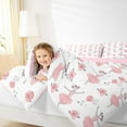 thumbnail image 4 of Manfei Cartoon Ballet Girl Bedding Comforter Set, Dance Princess Twin Comforter Sets, Chic Pink Floral Bedding Set, Super Cozy Room Decor Reversible 2-Piece, 4 of 8