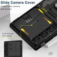 thumbnail image 3 of Compatible Samsung Galaxy S23 Ultra Phone Case with Camera Cover Protector &Metal Stand,Rugged Shockproof Soft TPU + Hard PC Protective S23 Ultra 5G Case for Samsung Galaxy S23 Ultra Cases Black, 3 of 14