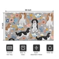 thumbnail image 5 of Cavalier King Charles Spaniel Dog and Flower Door Rugs,Washable Non Slip Door Mats Indoor,Decorative Door Mats,Entry Mat Indoor for Entrance,Bedroom,Kitchen,Bathroom,17"x30", 5 of 6