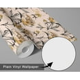 thumbnail image 6 of S4Sassy Peel and Stick Wall Covering, Chic Peony Floral Sketch Print Removable Walls Wrap- Beige Instant Wall Makeover Walls Mural for Bathroom, Laundry Room- Self-Adhesive Wallpaper Vinyl- 25"x120", 6 of 9