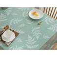 thumbnail image 4 of Vinyl Tablecloth with Flannel Backed Waterproof Oil-Proof PVC Table Cloth Stain-Resistant Wipeable Easy Care Table Cover for Indoor and Outdoor, 4 of 6