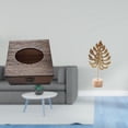 thumbnail image 2 of Estuche de pañuelos de escritorio,Caja de pañuelos faciales de madera estilo retro,Escultura de hoja,Estatua de hoja de metal,escultura de hoja,decoración para el hogar,Figura artística de, 2 of 8
