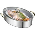 thumbnail image 1 of Casserole à Poisson Ovale Vapeur avec Couvercle - Design Multi-Usage, 1 of 5