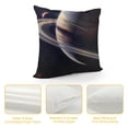 thumbnail image 4 of Qinduosi Space Planet Throw Pillow Covers Nebula Galaxy Universe Outer Space Image Decorative Cushion Case White, 4 of 5