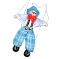 thumbnail image 1 of Youkk Colorful Pull String Puppet Clown Wooden Marionette Handcraft Toys Joint Activity Doll Kids Children Gifts Random Color, 1 of 6