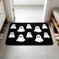 thumbnail image 4 of Halloween Bath Mat - Spooky Ghost Bathroom Rug Non Slip - Cute Shower Mat for Bedroom Living Room Decor,Black, 4 of 6