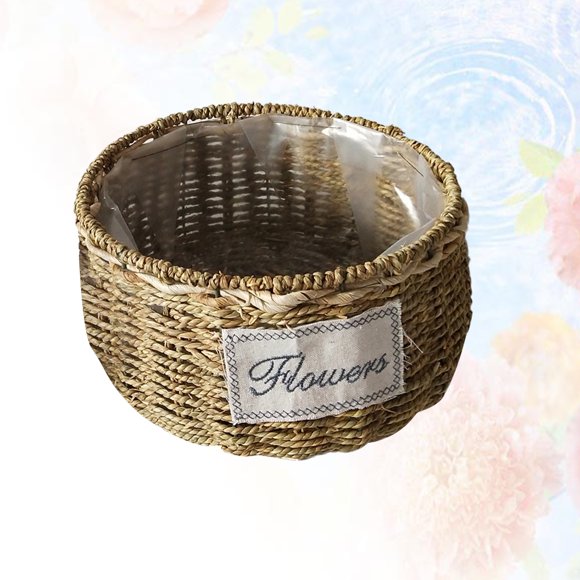 YSNOOWE Cesta De Paja Tejida Funcional Para Gran Opción Para Regalo Y Natural