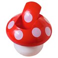 thumbnail image 4 of SHISUYAN Red ABS Mushroom Trash Can with Cover for Home Use Small Size 3.5 Gallons, 4 of 8