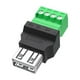 thumbnail image 1 of Adaptador/convertidor de extensión de cable con conector USB 2.0 para transmisión estable Femenino, 1 of 9