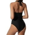 thumbnail image 4 of Women Sexy Tummy Control Swimsuits Halter Push Up Bathing Suits, 4 of 4