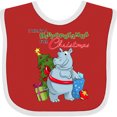 thumbnail image 3 of Inktastic I Want a Hippopotamus for Christmas Boys or Girls Baby Bib, 3 of 4