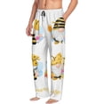 thumbnail image 6 of Fuzoiu Gnomes Honey Bee Print Men's Pajama Pants,Lounge Pants for Men,Lounge PJ Bottoms,Sleepwear Pants with Drawstring Pockets -XX-Large, 6 of 6