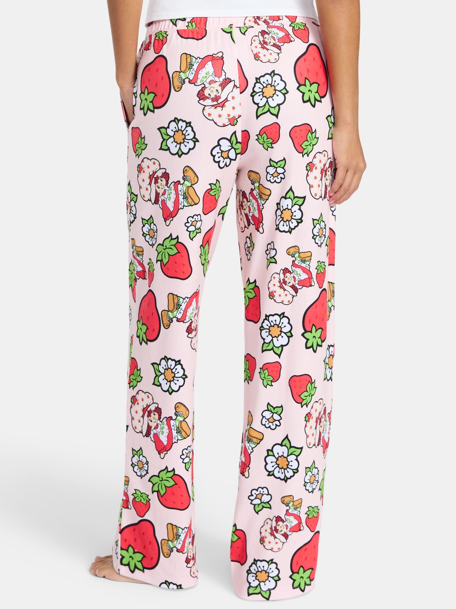 Strawberry Shortcake Women's and Women's Plus Sleep Pants with Pockets, 32" Inseam, Sizes XS-3X