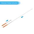 thumbnail image 3 of Unique Bargains 1.2M/4ft Telescopic Handheld Flagpoles, 4Pcs Teachers Pointer Stick Orange, 3 of 7