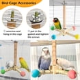 thumbnail image 4 of Interactive Wooden Spinning Perch Toy for Small Parrots - Multi-Mount Bird Cage Accessory with Rotating Bearing, Natural Wood & Hemp Rope for Exercise, Balance Training, Beak Grinding & Anxiety Relief, 4 of 6