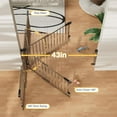 thumbnail image 5 of 29.2–43" Baby Gate for Stairs, Wall-Mounted (Drill Required), Expandable No Bottom Bar Dog Gate, Auto Close Extra Wide Walk Thru, Pet & Toddler Proof Gate, Top & Bottom of Stairways (Brown), 5 of 9
