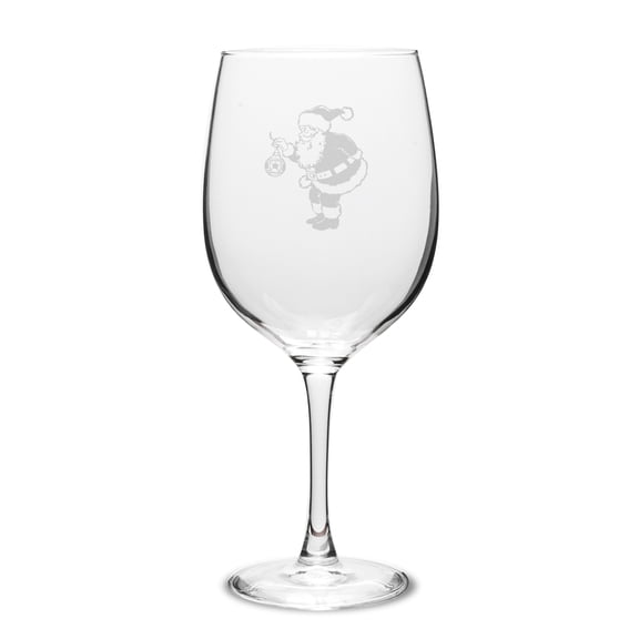 Santa 19 oz. Deep Etched Wine Glass