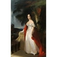 thumbnail image 2 of Thomas Sully 13x18 Gold Ornate Wood Frame and Double Matted Museum Art Print Titled - Mrs. Reverdy Johnson (1840), 2 of 4