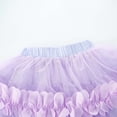 thumbnail image 5 of LYHaoo Net Short Skirt Double Layered Petal Short Skirt Children's Skirt Little Girl's Puffy Half Length Skirt 2 10 Years Old，Cute Girls Dresses Sizes 8-9 Years Purple, 5 of 7