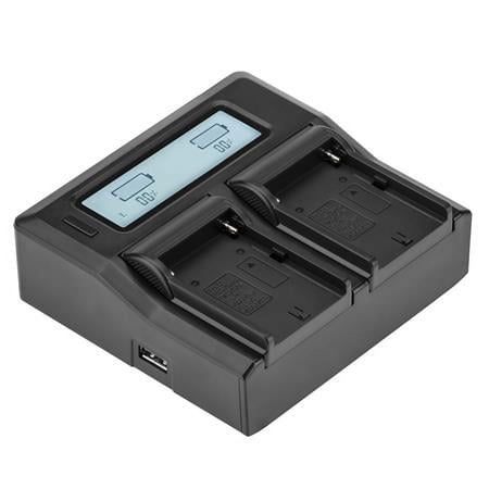 UPC: 0818242552962 | Dual Smart Charger with LCD Screen for Sony L & M Series