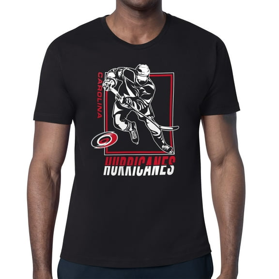 Men's Starter Black Carolina Hurricanes Player Grid T-Shirt