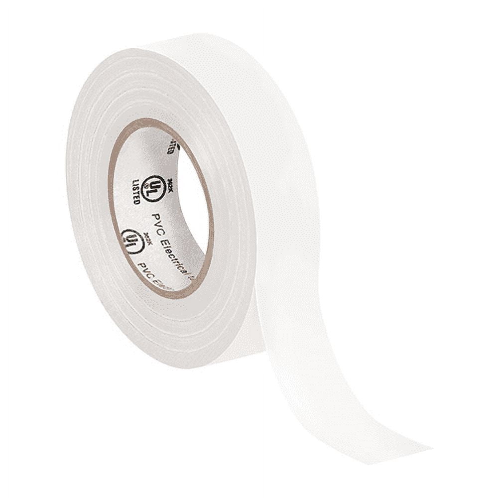 General Purpose Electrical Tape 3/4" X 20 Yard White (10 Pack)