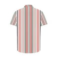 thumbnail image 5 of Lmnyox Mens Button Down Shirt Short Sleeve Collared Striped Shirt Dressy Casual Summer Vacation Beach Shirts, 5 of 5
