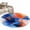 Light Blue,Dark Blue,Orange, variant on Round Rugs 4Ft, Orange Blue Round Area Rug Washable Indoor Throw Carpet, Modern Abstract Oil Painted Aesthetics Soft Non Slip Circle Rug for Kitchen Nursery Room Home Decor Aesthetic