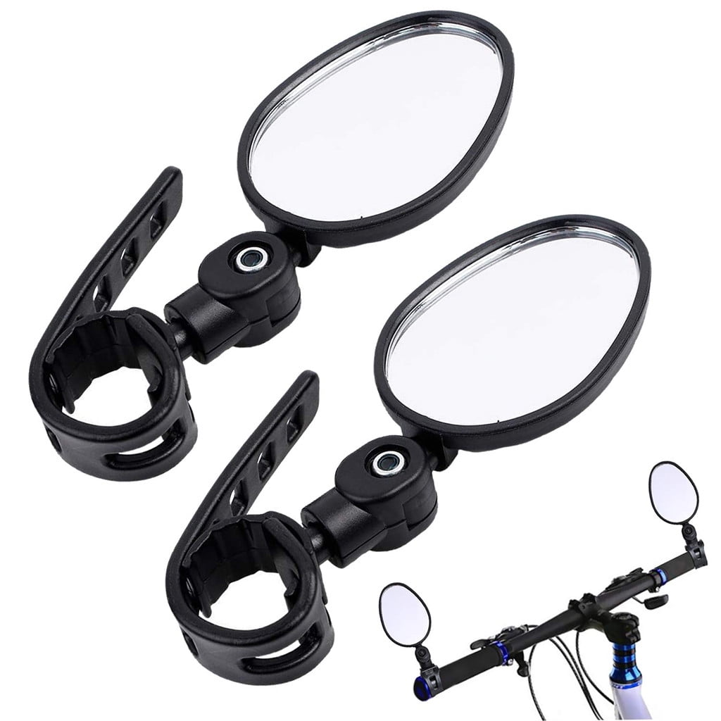 YIWULA 2Pcs Bicycle Mirrors Adjustable Handlebar Rear View Mirrors For Road Bike