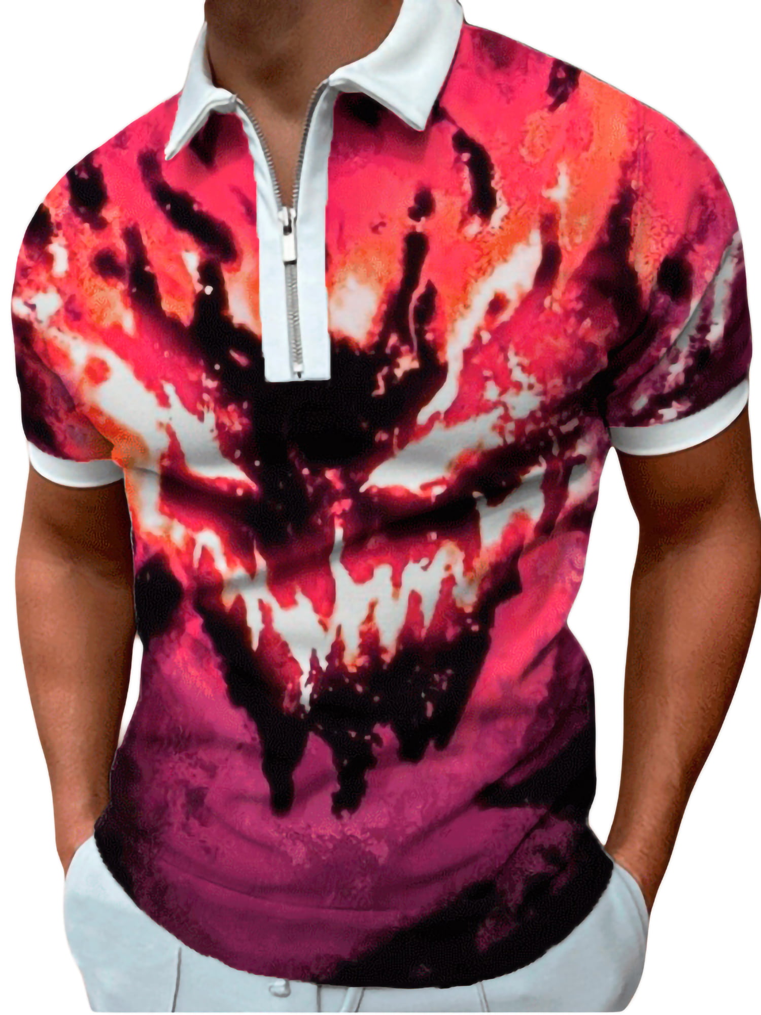 SFE Fashion Polo Shirts,Men Casual Summer Solid Turn-Down Collar Short Sleeve T-Shirt Tops Blouse 