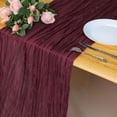 thumbnail image 2 of Holzlrgus 13Ft Burgundy Cheesecloth Table Runner, 160inch Long Cheese Cloth Boho Gauze Table Runner for Wedding Bridal Baby Shower Birthday Holiday Party Sheer Table Decorations, 2 of 6