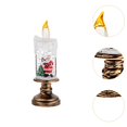 thumbnail image 6 of yotijay Christmas Snow Globe Candle LED Flameless Candle Glittering Christmas Decoration Santa Claus, 6 of 9