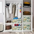 thumbnail image 6 of Foldable Fabric Storage Bin Home Cubes Clothing Organizer Bins Large Collapsible Box Basket for Home Organizer Colorful Turtles and Birds Pattern, 6 of 7