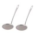 thumbnail image 1 of Colador de malla Unique Bargains para Cocina de metal tono plata 2Pcs, 1 of 3