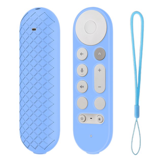 Controlador protección remota Cubierta protectora Case silicona Remote Anti-Slip con cordero para Google TV Streamer 4K