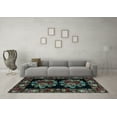 thumbnail image 3 of Ahgly Company Indoor Rectangle Medallion Light Blue French Area Rugs, 8' x 10', 3 of 4