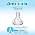 thumbnail image 3 of Dr. Brown’s Natural Flow Level 2 Narrow Baby Bottle Silicone Nipple, Medium Flow, 3m+, 100% Silicone Bottle Nipple, 6 Count, 3 of 10
