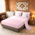 thumbnail image 4 of Manfei Boho Aztec Tribal Twin Bedding, Bohemian Geometric Bedding Comforter Set, Blush Pink, Pink Reversible 7-Piece, 4 of 6
