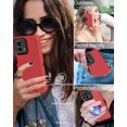 thumbnail image 6 of for Motorola Moto G Stylus 5G(2023) Phone Case, with Screen Protector, Dust-Proof Port Cover, Full-Body Non-Slip Silicone Rubber Covered, Military Grade Drop-Proof Shockproof, Black/Red, 6 of 14