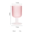 thumbnail image 2 of Copa de cristal rosa, 9,5 oz. Vasos de cristal esmerilado con tallo for agua, zumo, vino y cócteles., 2 of 7