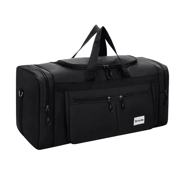 Gran Capacidad Maleta Bloosom Deportiva Bolso Fitness Moda Negro