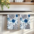 thumbnail image 7 of Abstract Sky Blue Ink Dots Kitchen Towels Set of 3, Boho Minimalist Middle Century Absorbent Dish Towels for Kitchen, Microfiber Hand Towel, Quick Drying Tea Towel for Cleaning Decorative Dishcloths, 7 of 7