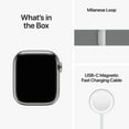 thumbnail image 5 of Apple Watch Series 8 GPS + Cellular 41mm Silver Stainless Steel Case with Silver Milanese Loop. Fitness Tracker, Blood Oxygen & ECG Apps, Always-On Retina Display, 5 of 9