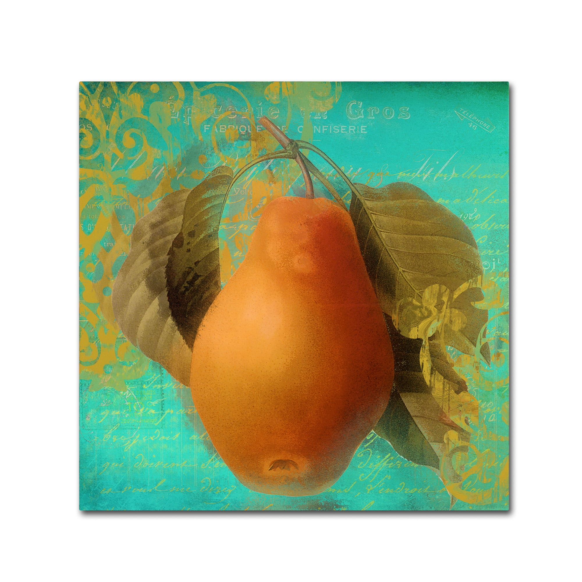 Trademark Fine Art "Glowing Fruits IV" Canvas Art by Color Bakery