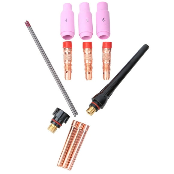 Tig Welder Kit, Tig Torch Accessories Stable Performance For 17/18/26 Torch 14PCS
